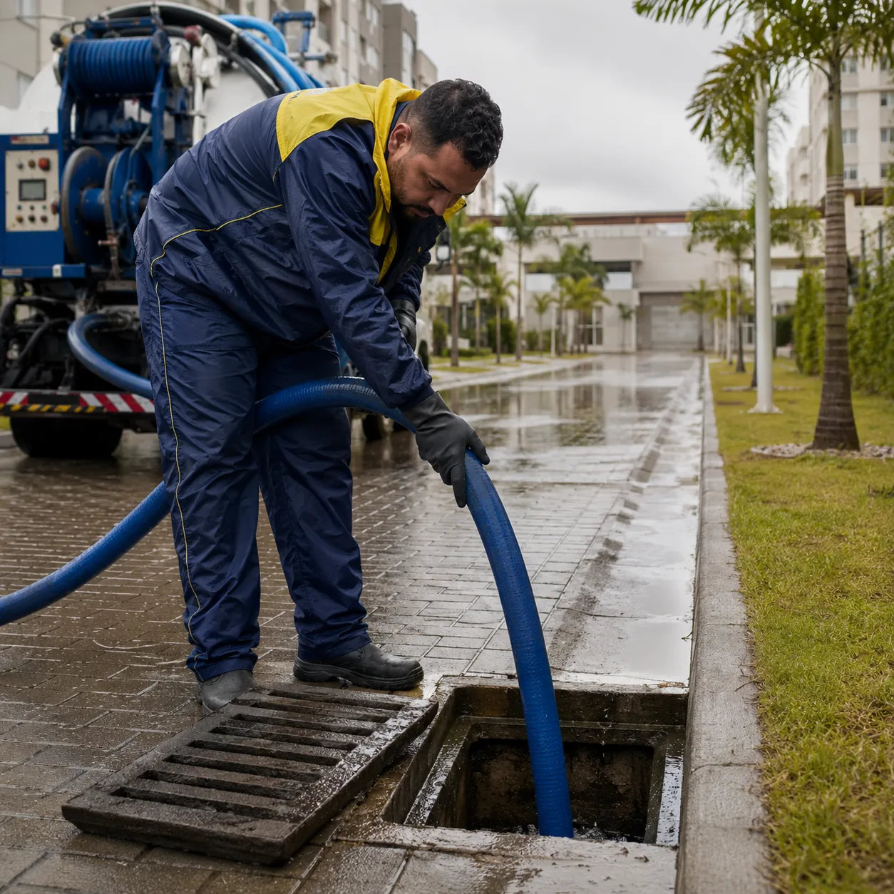 Desentupimento de Rede Pluvial